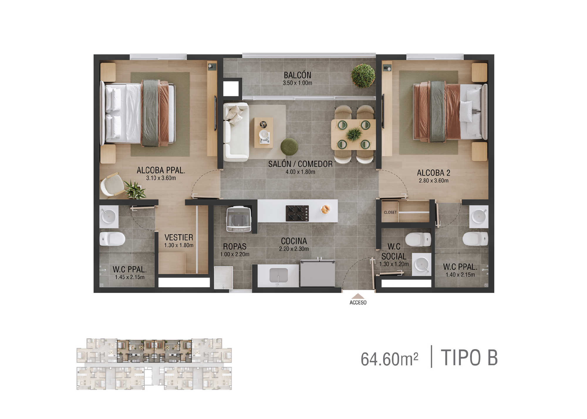  Tirrena Apartamentos Sabaneta La Toscana
